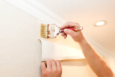Pose de papier peint à Villanière — revêtements muraux et toiles de verre